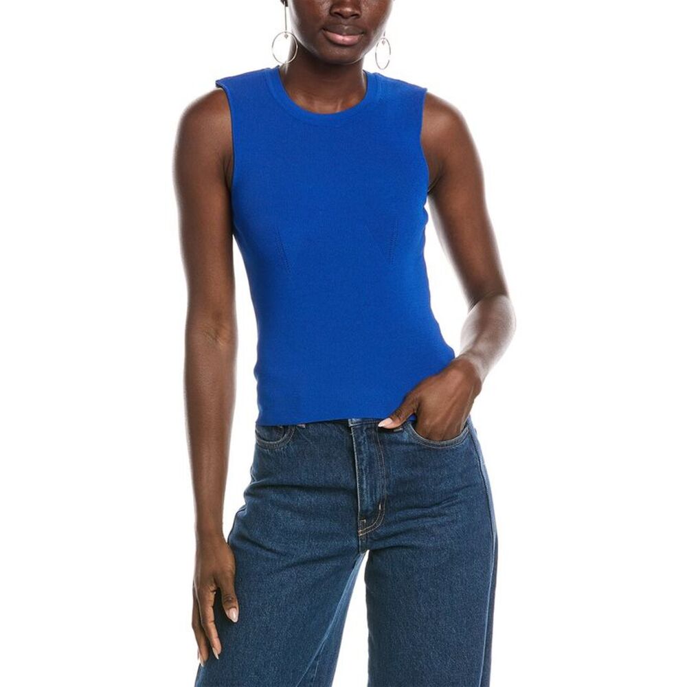 Marc Cain Womens  Woven Top, Blue